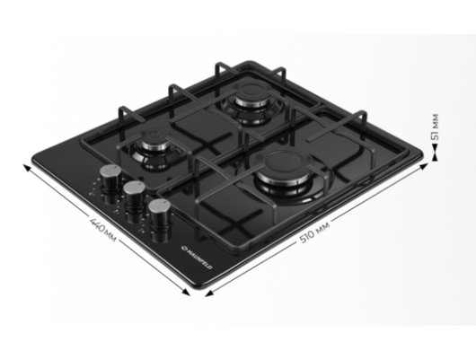 Варочная панель MAUNFELD EGHE.43.3STS-EB